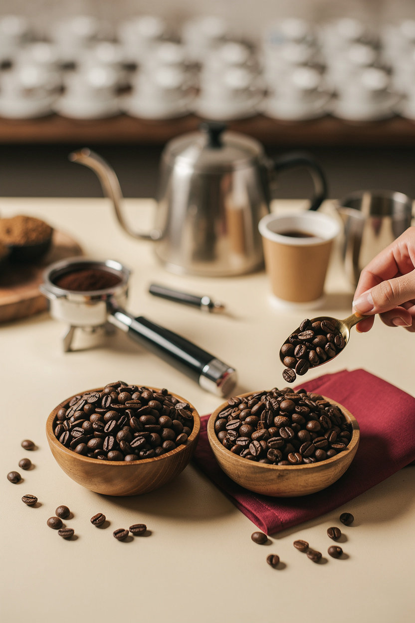 چيراف كافيه specialty coffee beans - premium Brazilian and Ethiopian coffee for events in Qatar